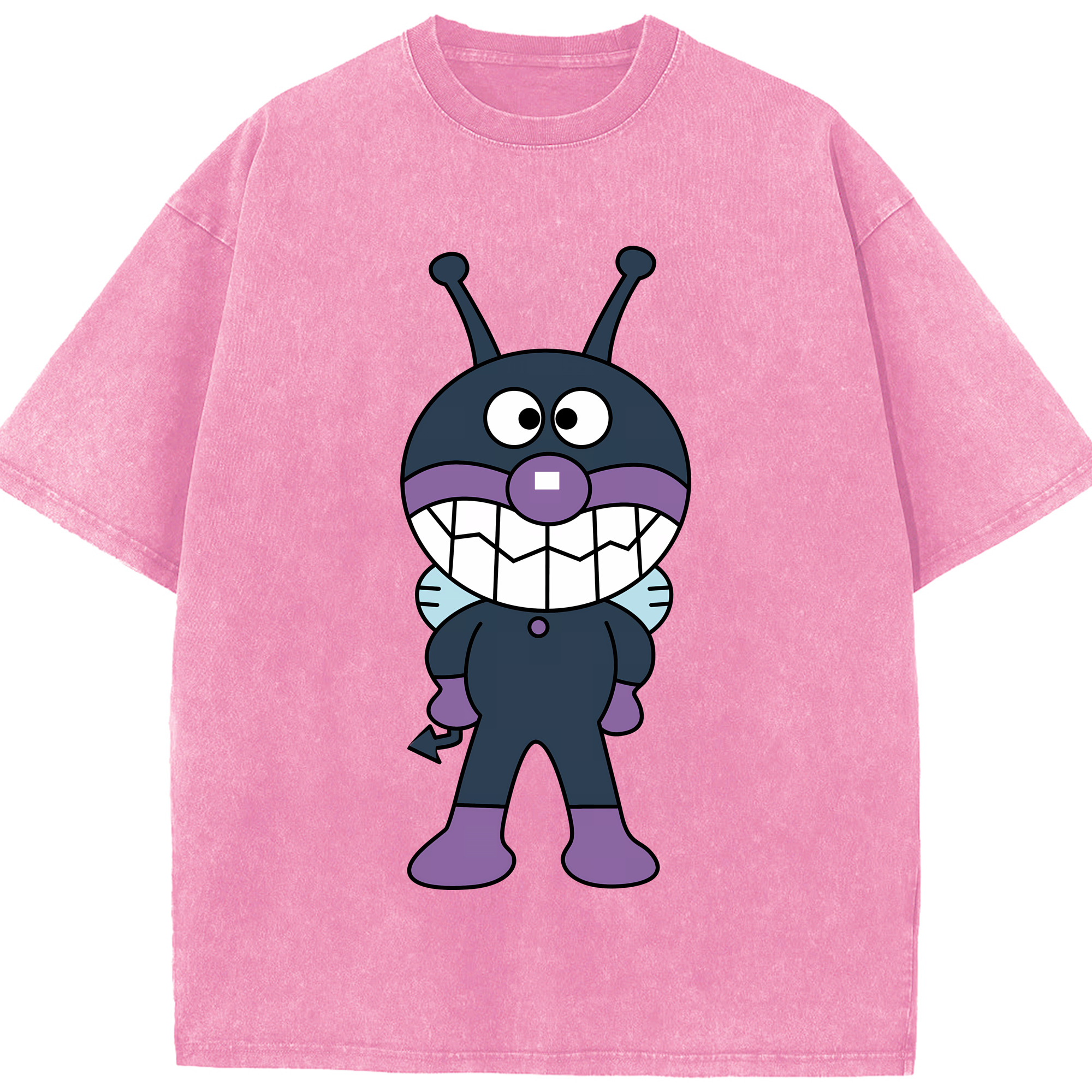 （画像用） アンパンマン Anpanman 綿100% ヴィンテージ風 半袖Tシャツ（フロントプリント）